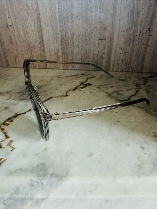 Saint Laurent Clear Frame Sunglasses with Silver Mirrored Lenses main image 5